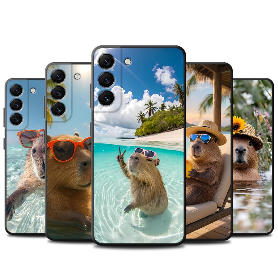 Vacation Capybara Case for Sam - Samsung Galaxy A55 评论和价格