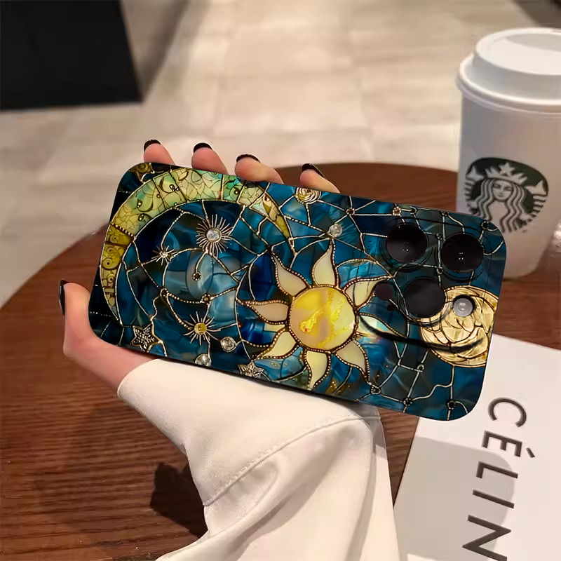 Aesthetic Sun Moon Print Phone - Samsung Galaxy A55 评论和价格