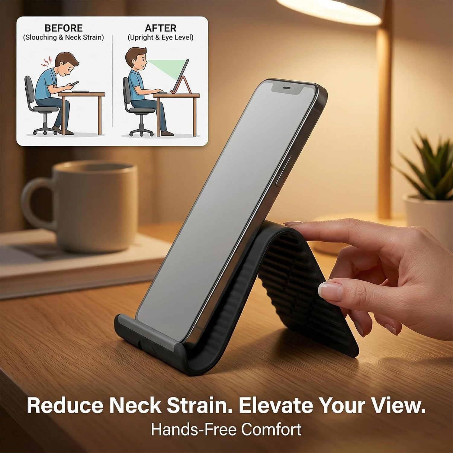 Flexible Foldable Silicone Pho - Useful Tablet Accessories 评论和价格