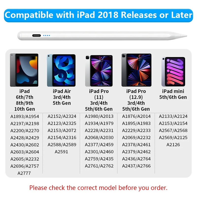 For Apple Pencil 2 iPad Pencil - Tablet Pencil Accessories 评论和价格